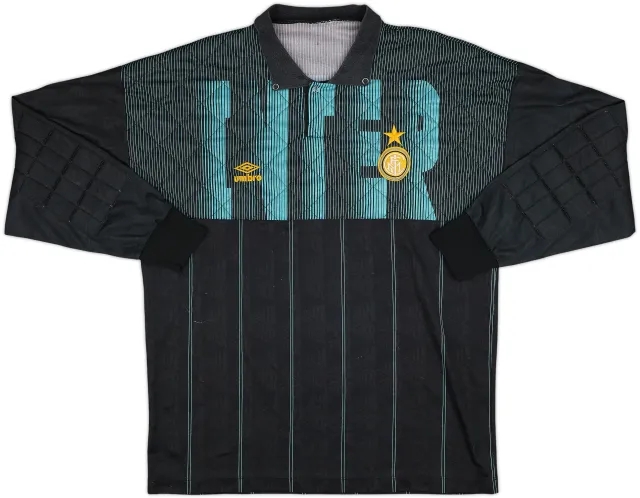 1991-92 Inter Milan GK Shirt #1 - 8/10 - (XL)