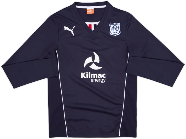 2013-14 Dundee FC Home L/S Shirt - 8/10 - (S)