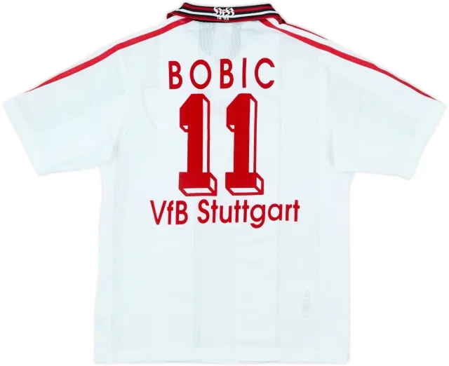 1997-98 Stuttgart Home Shirt Bobic #11 - 8/10 - (Y)