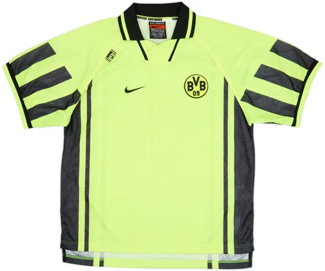 1996-97 Bourssia Dortmund Player Issue Home Shirt - 9/10 - (XL)