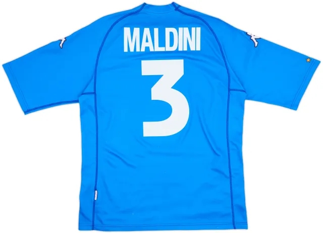 2000-01 Italy Home Shirt Maldini #3 - 6/10 - (XL)