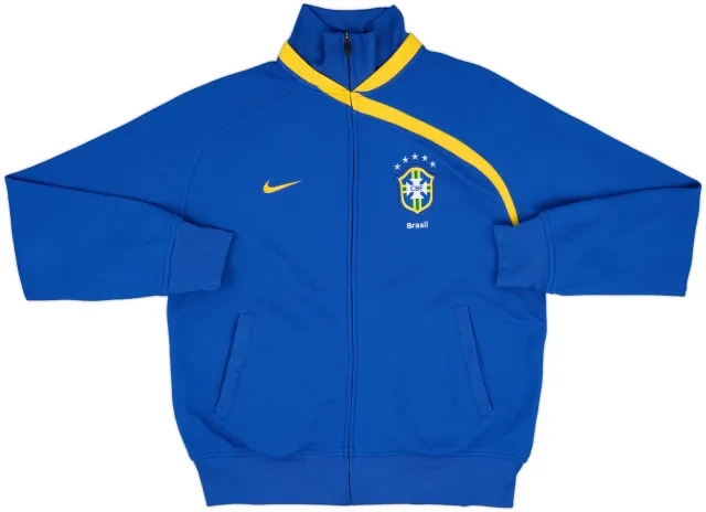 2008-09 Brazil Nike Track Jacket - 8/10 - (L)