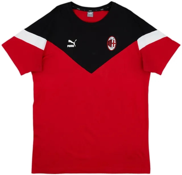 2019-20 AC Milan Puma Iconic Tee - 9/10 - (L)
