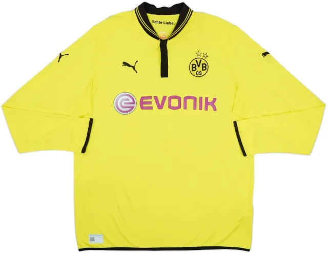 2012-13 Borussia Dortmund Home L/S Shirt - 9/10 - (XXL)