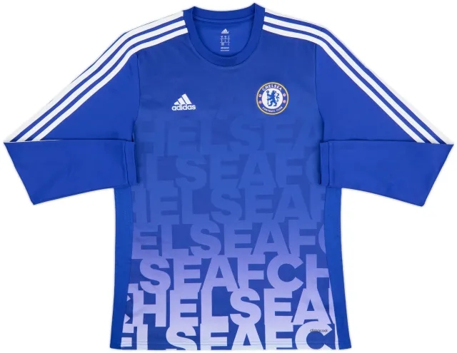 2015-16 Chelsea adidas Sweat Top - 8/10 - (M)