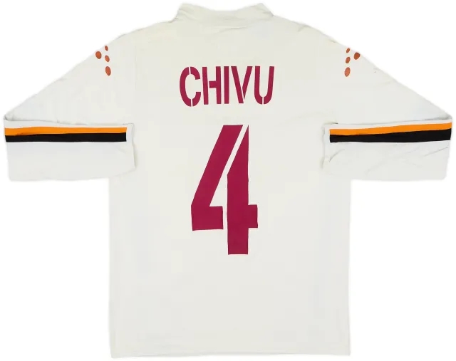 2003-04 Roma Away L/S Shirt Chivu #4 - 8/10 - (M)