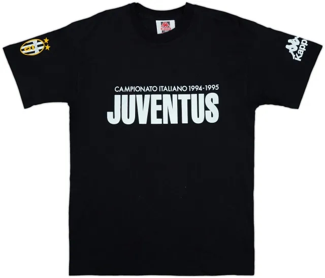 1995-96 Juventus Kappa 'Campionato Italiano 1994-95' Cotton Tee - 8/10 - (L)