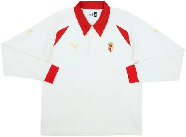2002-03 Monaco Puma Polo L/S Shirt - 7/10 - (L)