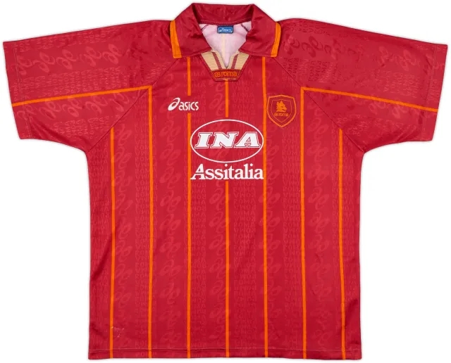 1996-97 Roma Home Shirt - 6/10 - (XL)