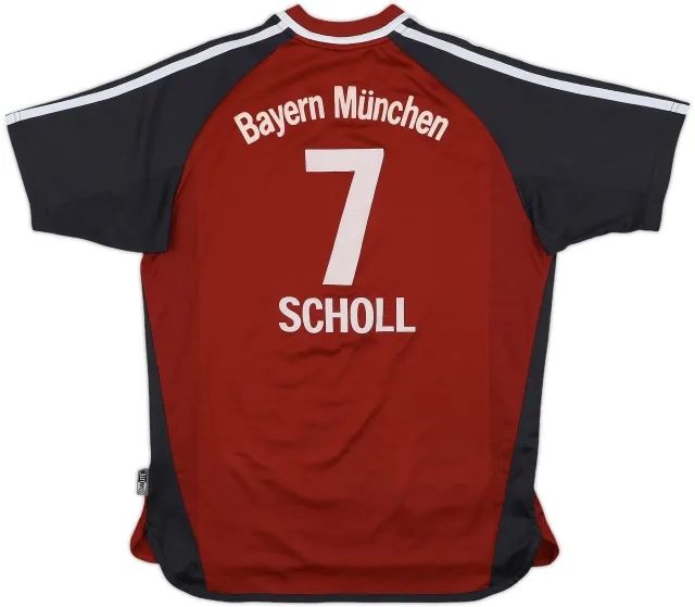 adidas Bayern Munich Boys SS Home Shirt 2002/03