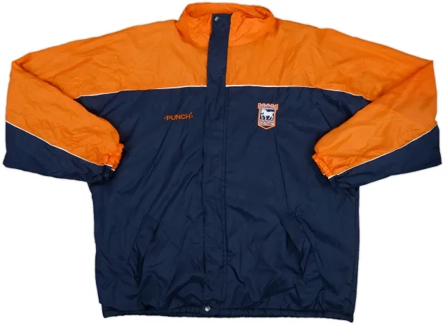 1998-00 Ipswich Punch Hooded Rain Jacket - 7/10 - (XXL)