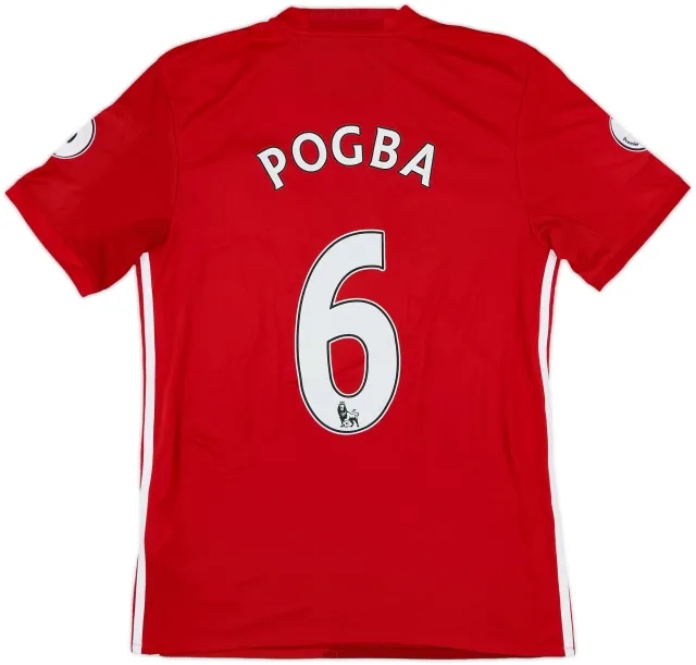 2016-17 Manchester United Home Shirt Pogba #6 (S)