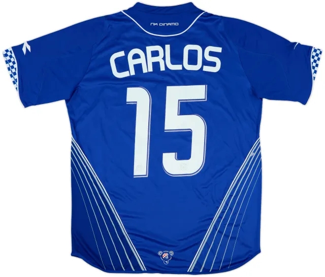 2007-08 NK Dinamo Zagreb European Home Shirt Carlos #15 (L)