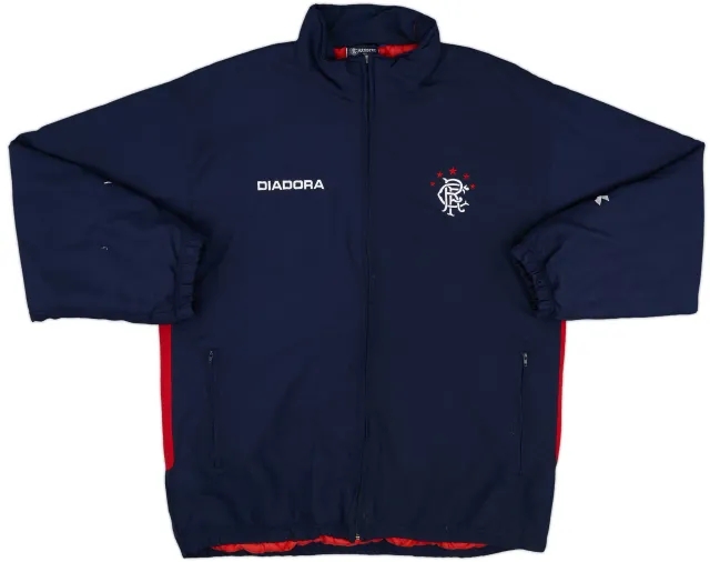 2003-04 Rangers Diadora Padded Coat - 5/10 - (XL)