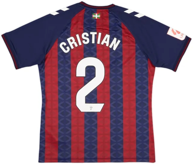 2023-24 Eibar Home Shirt Cristian #2 - 9/10 - (M)