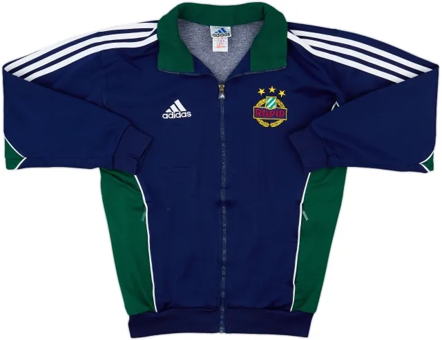1999-00 Rapid Vienna adidas Track Jacket - 8/10 - (XL.Boys)