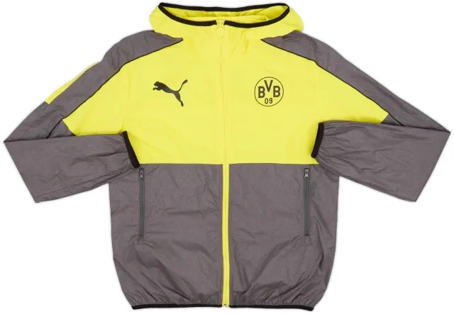 2013-14 Borussia Dortmund Puma Hooded Track Jacket - 8/10 - (S)