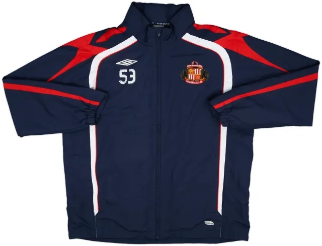 2007-09 Sunderland Umbro Player Issue Hooded Rain Jacket #53 - 8/10 - (XL)