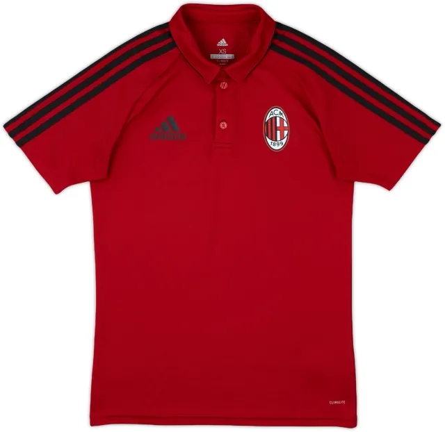 2017-18 AC Milan adidas Polo Shirt - 8/10 - (XS)