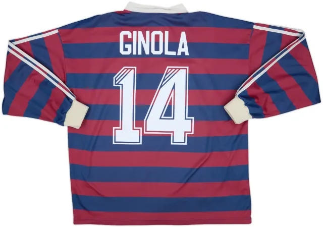 1995-96 Newcastle Away L/S Shirt Ginola #14 - 8/10 - (XL)