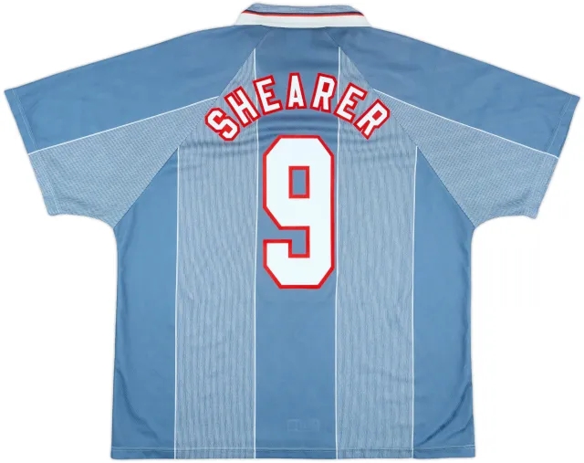 1996-97 England Away Shirt Shearer #9 - 6/10 - (XXL)