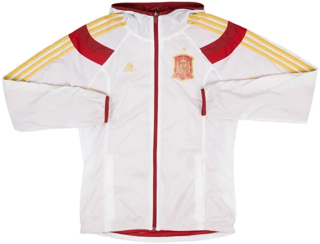 2014-15 Spain adidas Hooded Rain Jacket - 7/10 - (S)