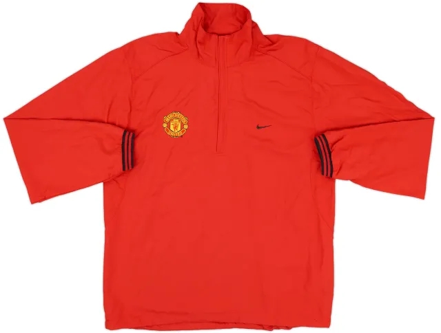 2006-07 Manchester United Nike Golf 1/4 Zip Training Top - 8/10 - (S)