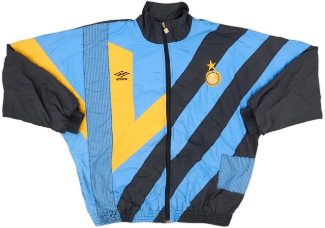 1992-93 Inter Milan Umbro Track Jacket - 8/10 - (M)
