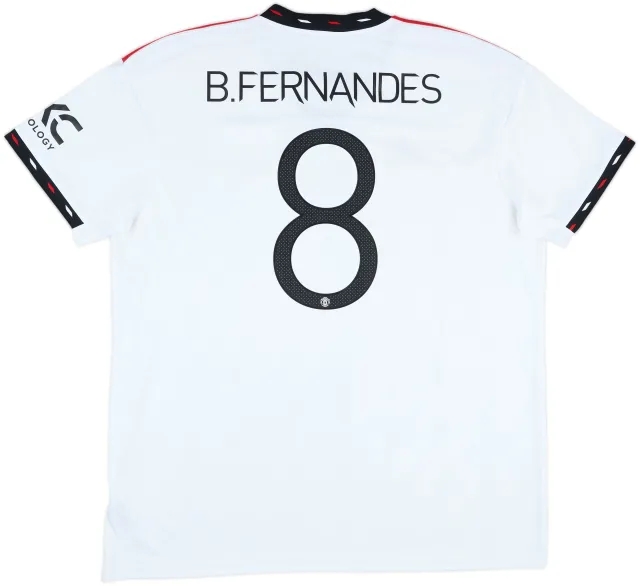 2022-23 Manchester United Away Shirt B.Fernandes #8 - 9/10 - (XXL)