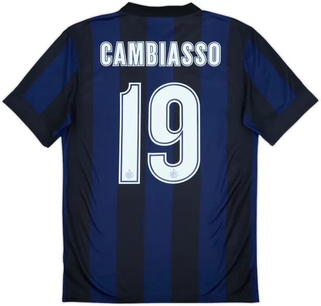 2013-14 Inter Milan Home Shirt Cambiasso #19 - 10/10 - (S)