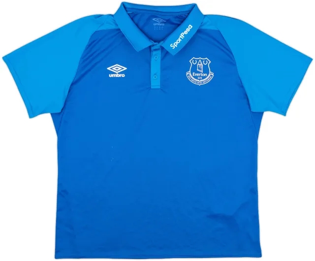 2017-18 Everton Umbro Polo Shirt - 7/10 - (XL)