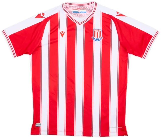 2020-21 Stoke City Home Shirt - 8/10 - (L.Boys)