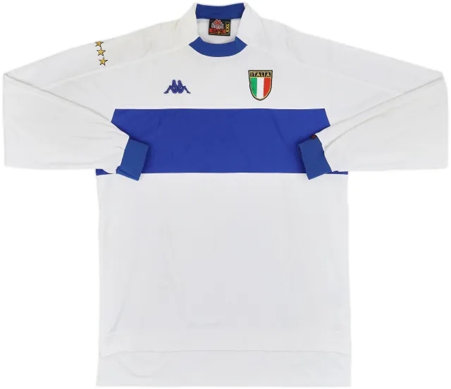 1998-00 Italy Away L/S Shirt - 9/10 - (XXL)