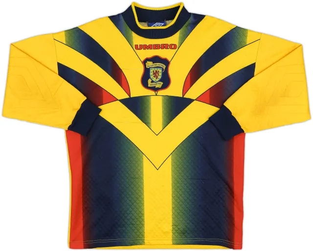 Umbro Scotland Mens LS Goalkeeper Home Shirt 1997