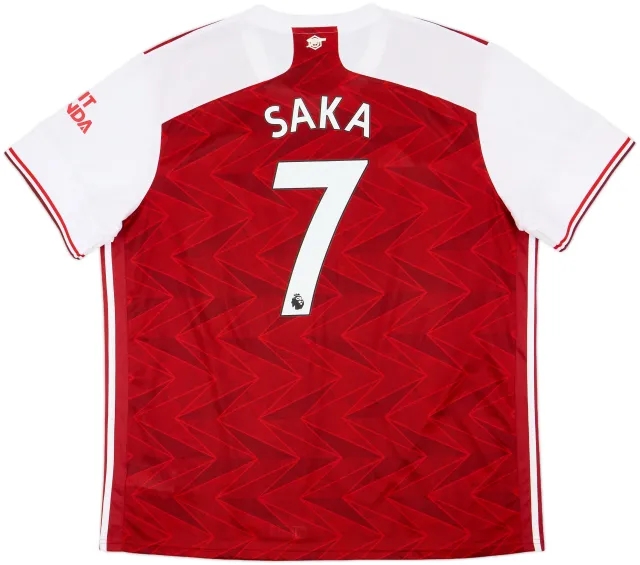 2020-21 Arsenal Home Shirt Saka #7 - 10/10 - (XXL)