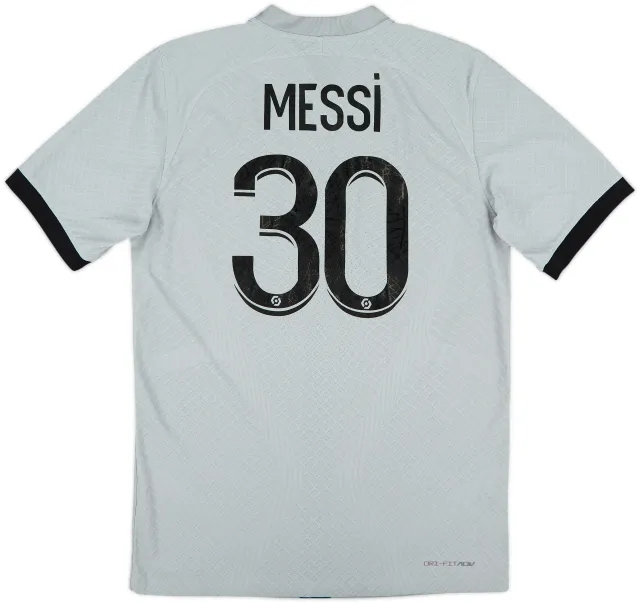 2022-23 Paris Saint-Germain Authentic Away Shirt Messi #30 - 10/10 - (S)