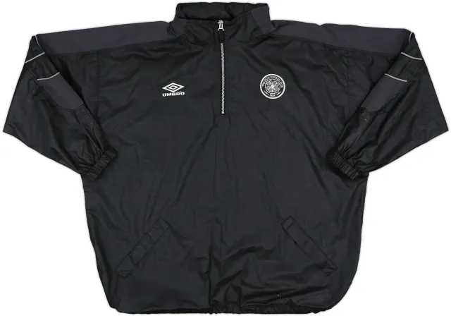 1998-99 Celtic Umbro 1/4 Zip Hooded Track Jacket - 5/10 - (XL)