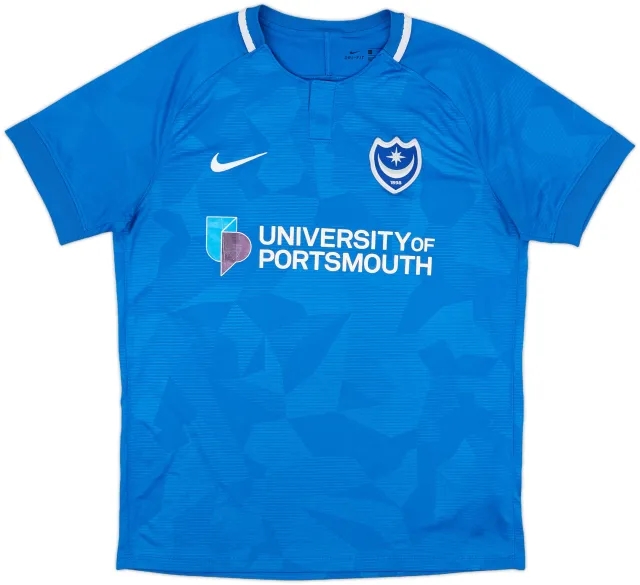 2018-19 Portsmouth Home Shirt - 7/10 - (L)