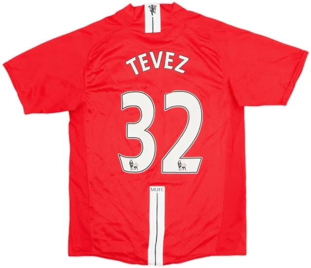 2007-09 Manchester United Home Shirt Tevez #32 - 5/10 - (S)
