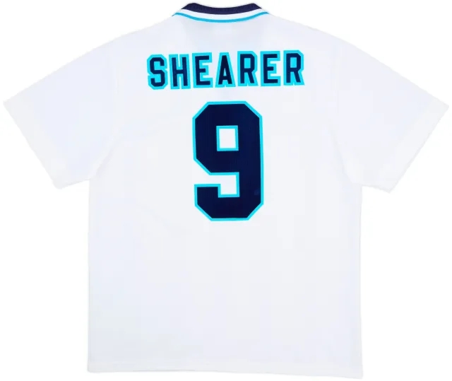 1995-97 England Home Shirt Shearer #9 - 10/10 - (XL)