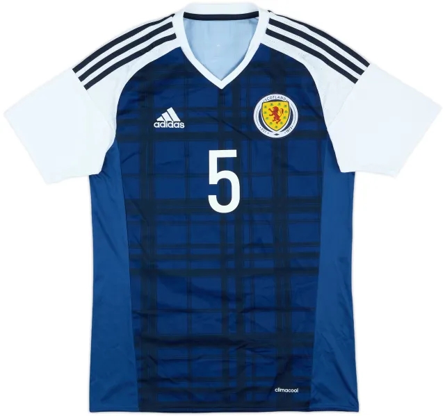 2015-17 Scotland Match Issue Home Shirt #5