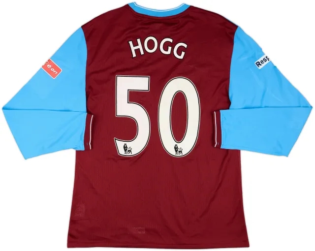 2009-10 Aston Villa Match Issue FA Cup Home L/S Shirt Hogg #50