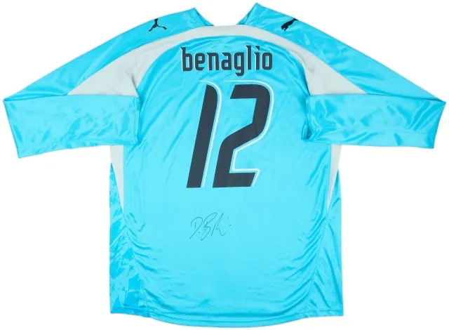 2006-08 Switzerland Match Issue Squad Signed GK Shirt Benaglio #12