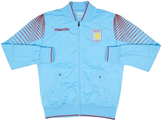 2014-15 Aston Villa Macron Track Jacket - 8/10 - (XL)