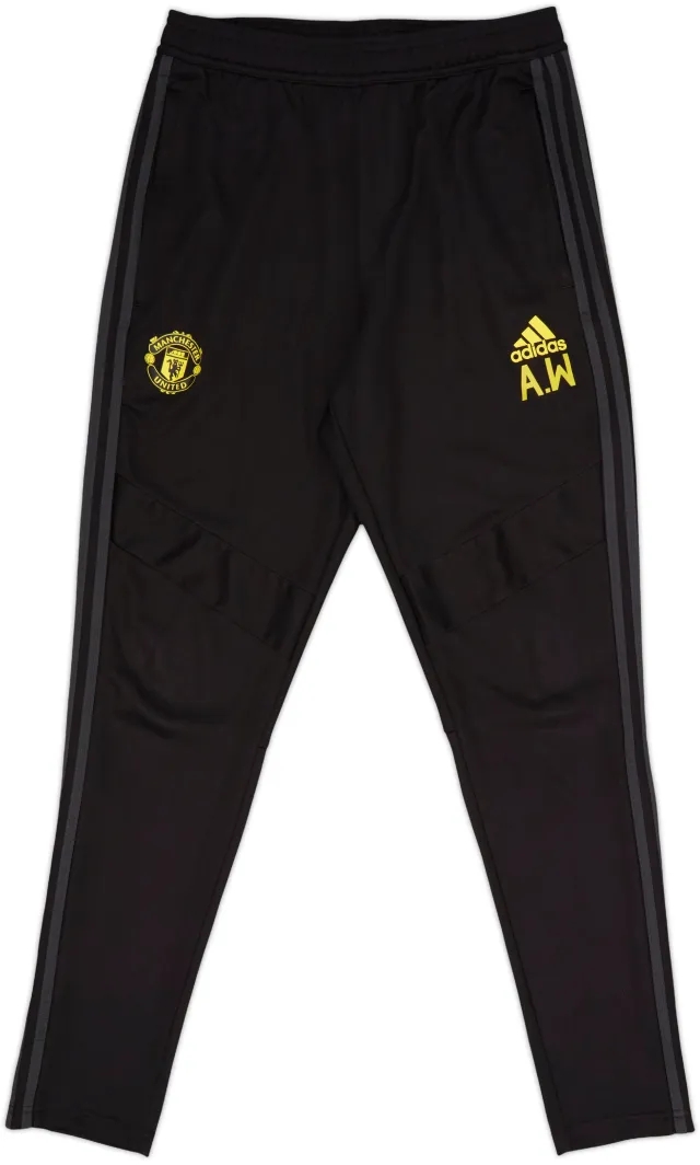2019-20 Manchester United Staff Issue adidas Track Pants/Bottoms AW - 8/10 - (M)