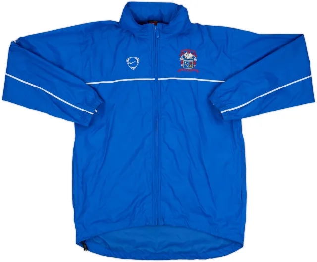 2004-05 Aston Villa Hummel 1/4 Zip Track Jacket - 8/10 - (L)