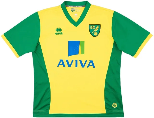 2013-14 Norwich Home Shirt - 6/10 - (L)
