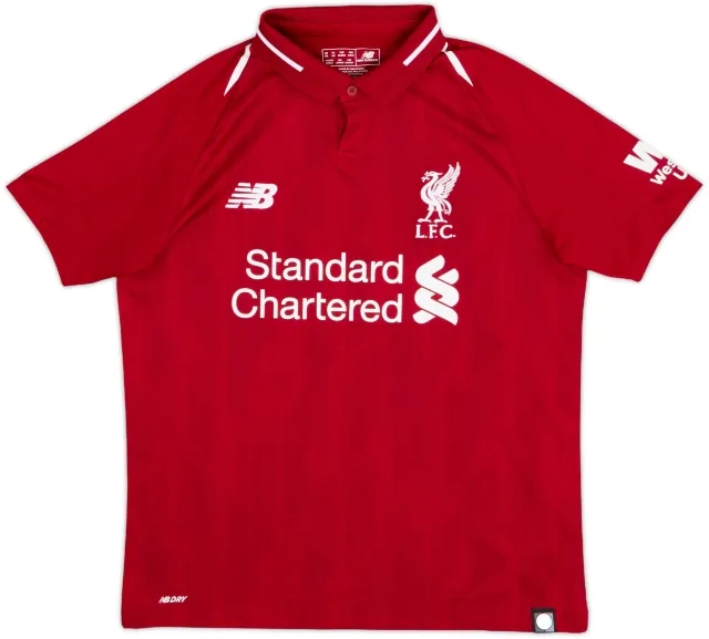 2018-19 Liverpool Home Shirt - 8/10 - (L.Boys)