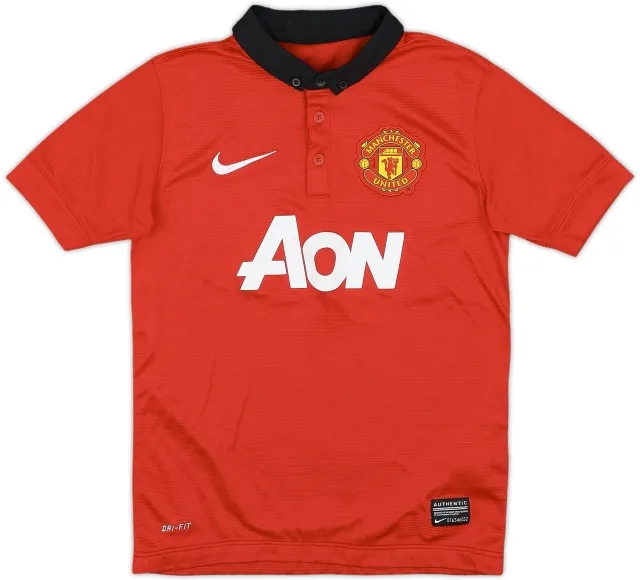 2013-14 Manchester United Home Shirt - 9/10 - (7-8 Years)