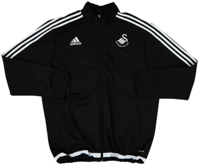 2015-16 Swansea City adidas Track Jacket - 8/10 - (XL)